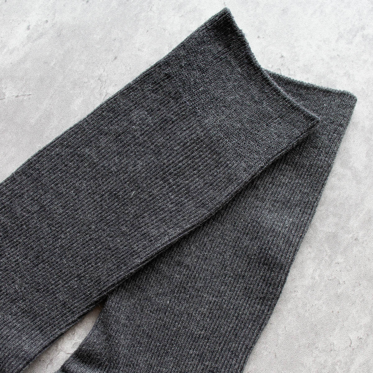 Slim Cottage Crew Socks - CHARCOAL