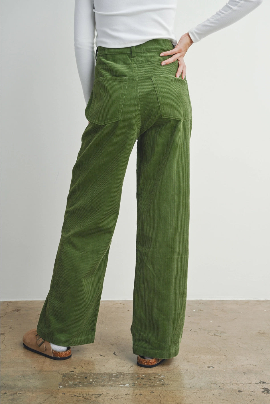 Tilly Cord Pant - OLIVE