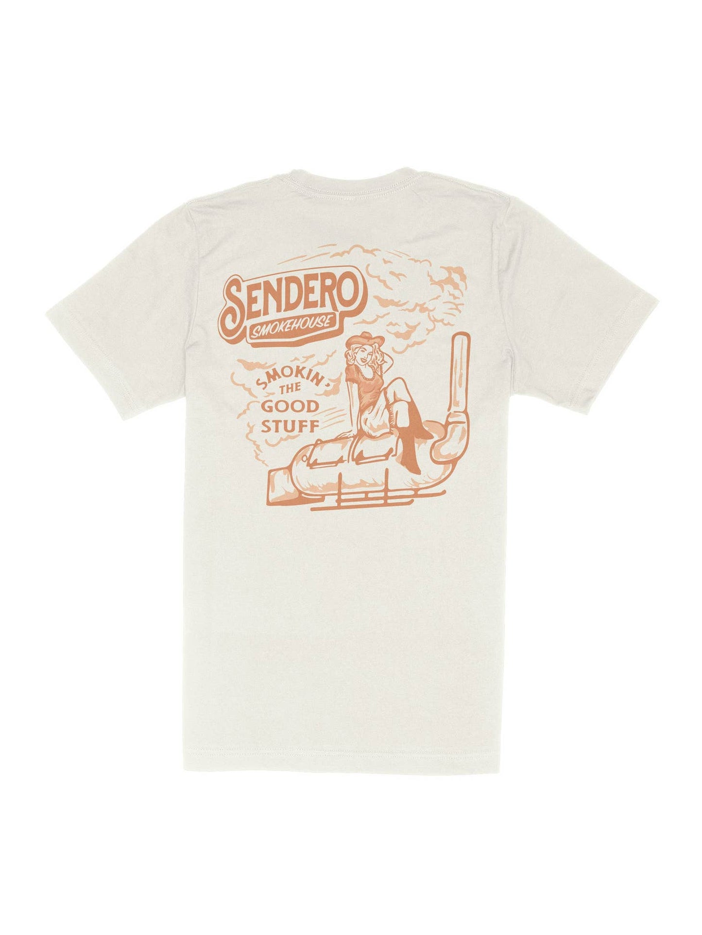 Sendero Smokehouse Tee - WHITE