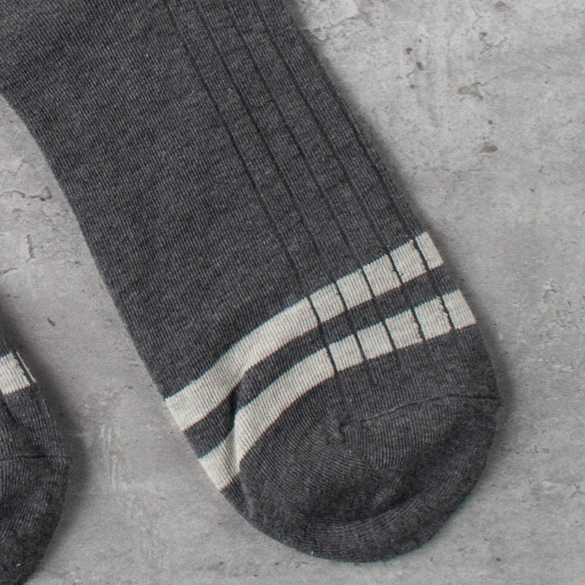 Duo Stripe Socks - BLACK/GREY