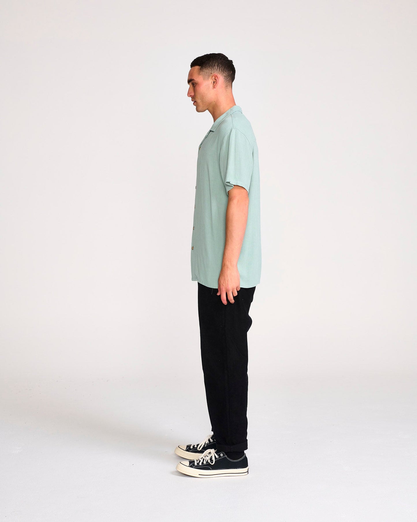 Ernie Linen Shirt - SEAGRASS