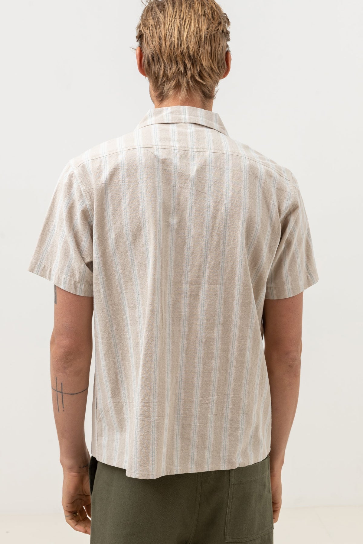 Vacation Stripe Short Sleeve - SAND