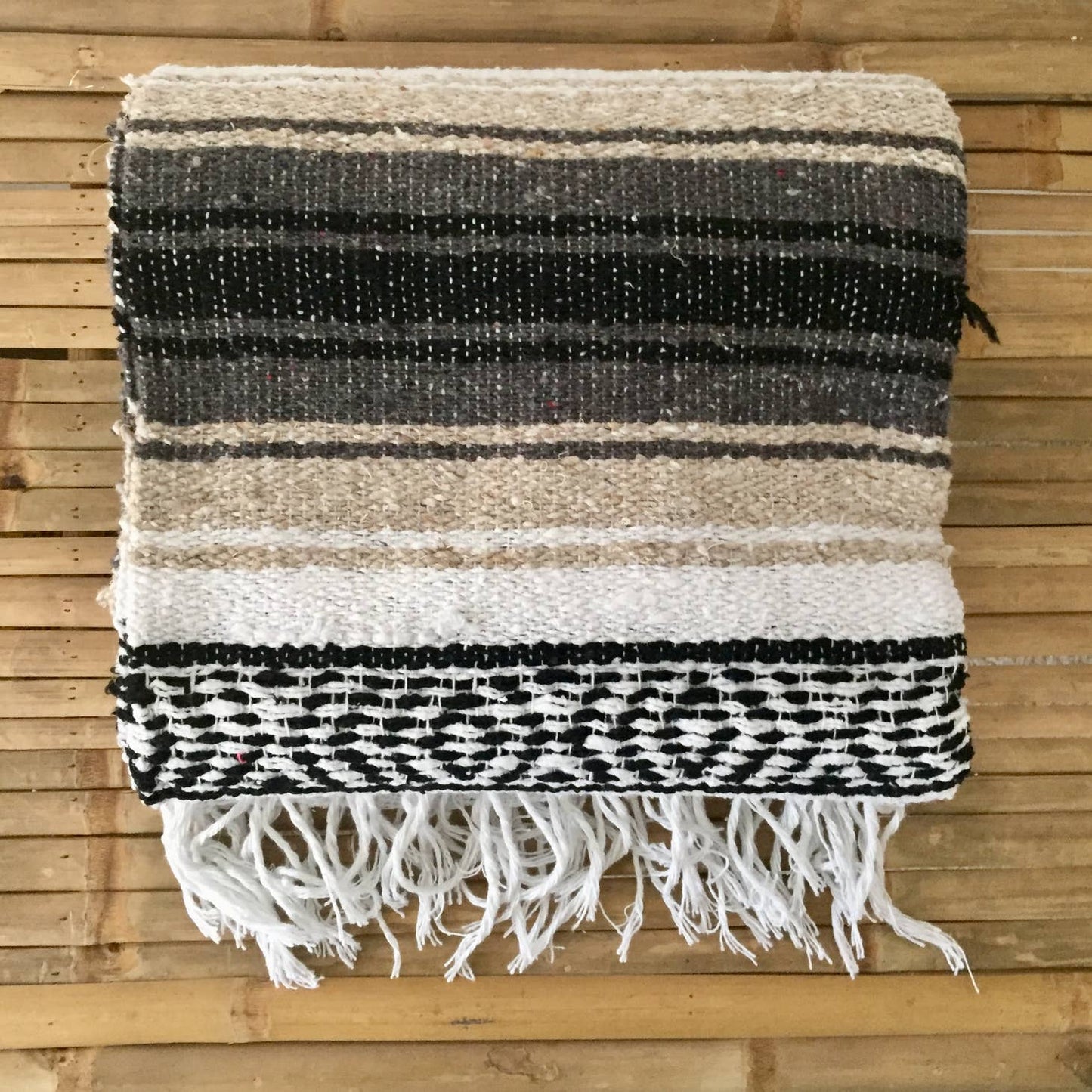 Tan Sands Woven Throw Blanket