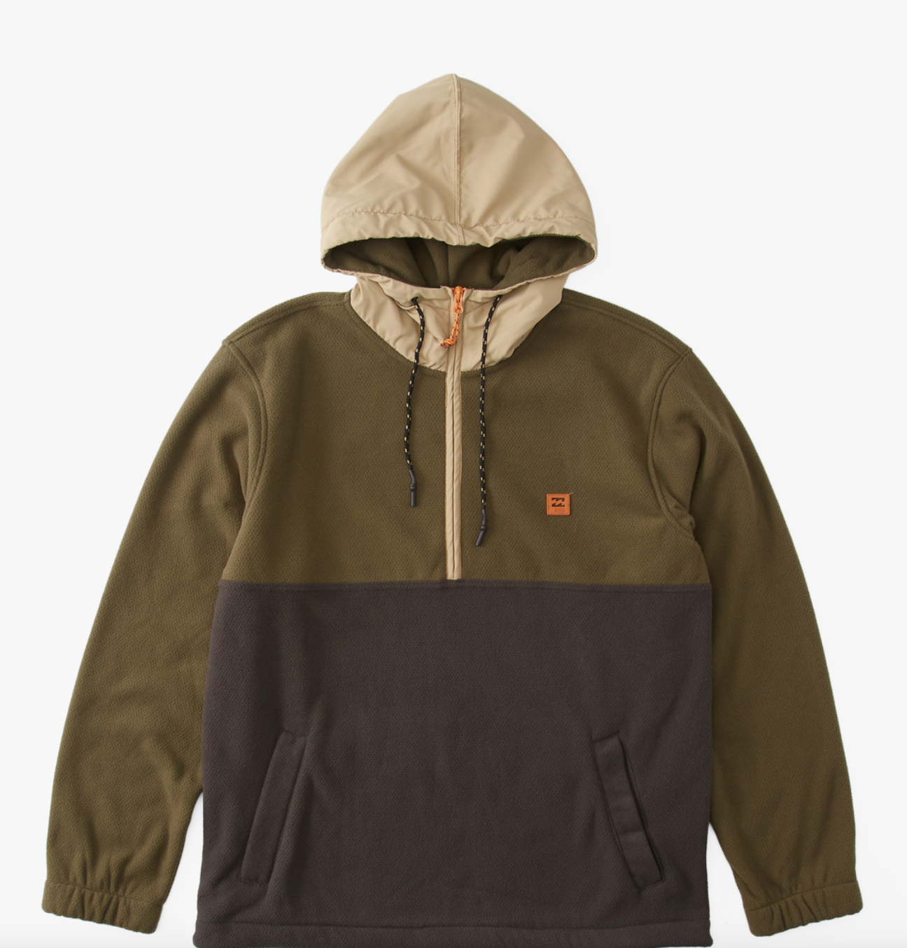 A/Div Boundary Pullover Hooded Half-Zip Pullover - MILITARY