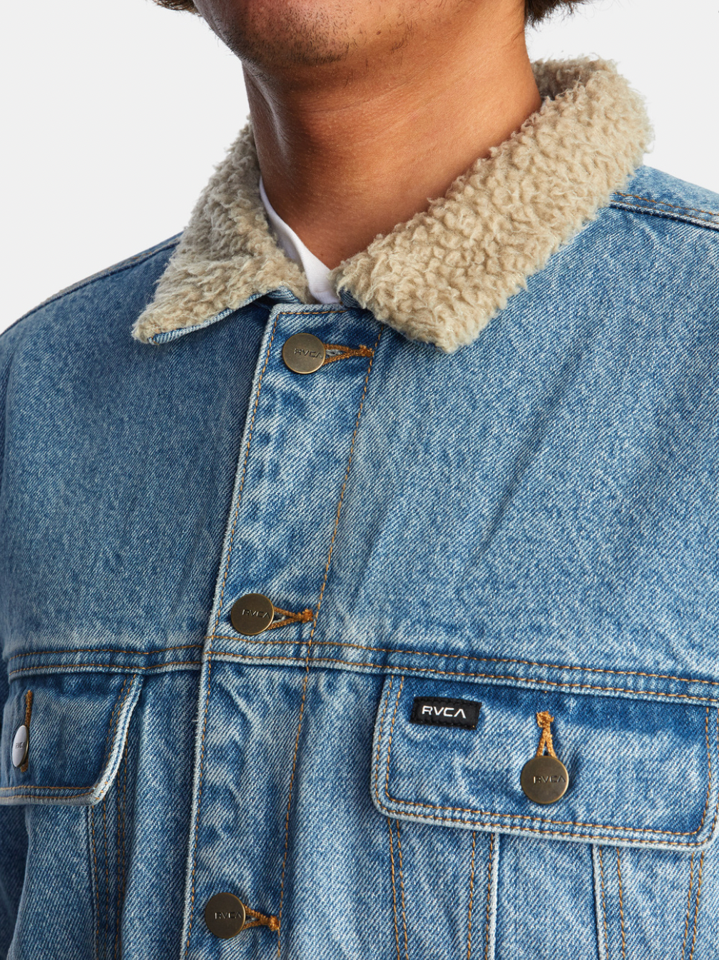 Waylon Denim Trucker Jacket - BLEACHED INDIGO