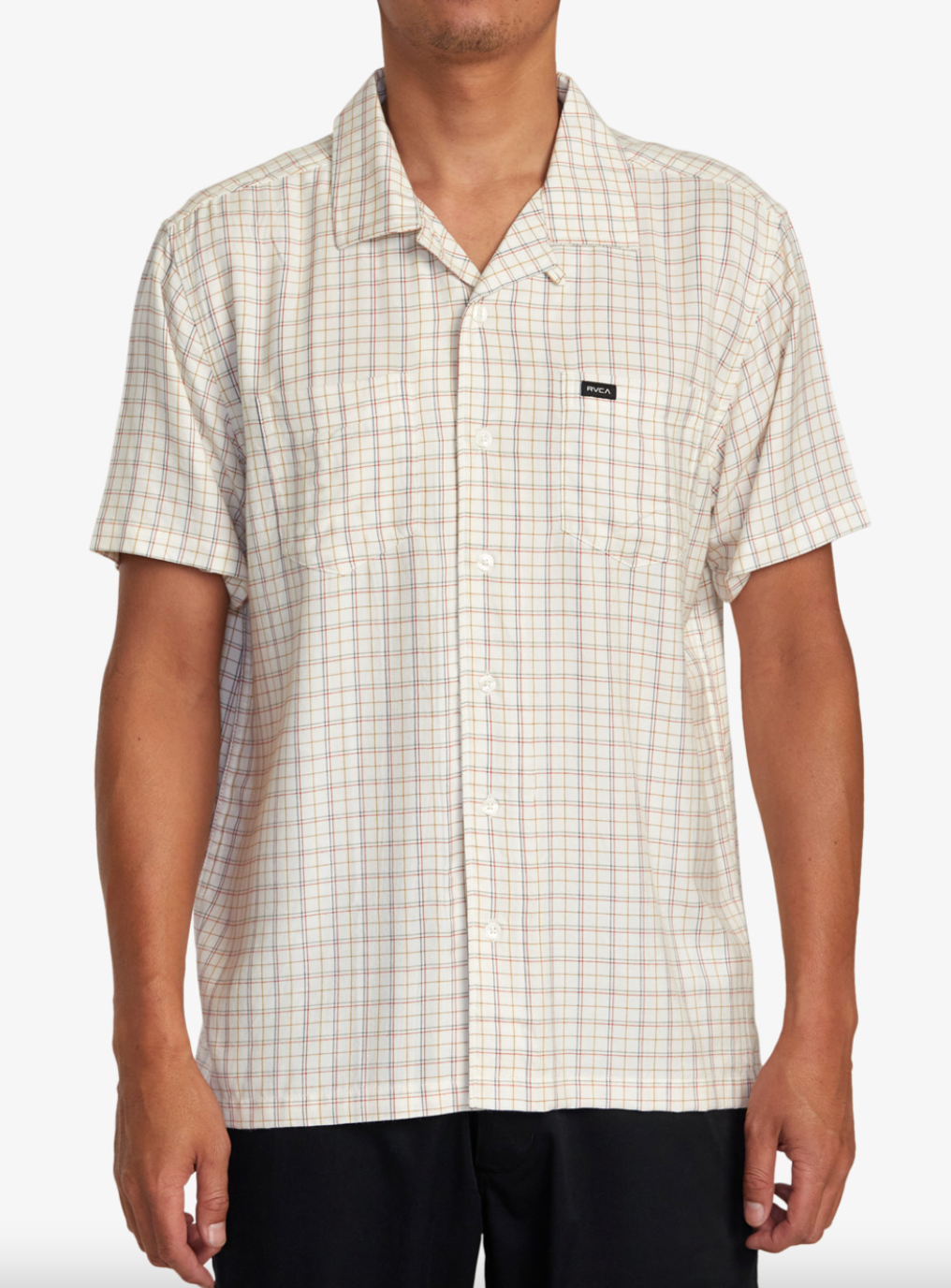 Emery Plaid Short Sleeve Shirt - NATURAL