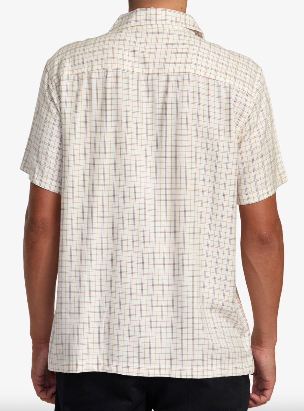 Emery Plaid Short Sleeve Shirt - NATURAL