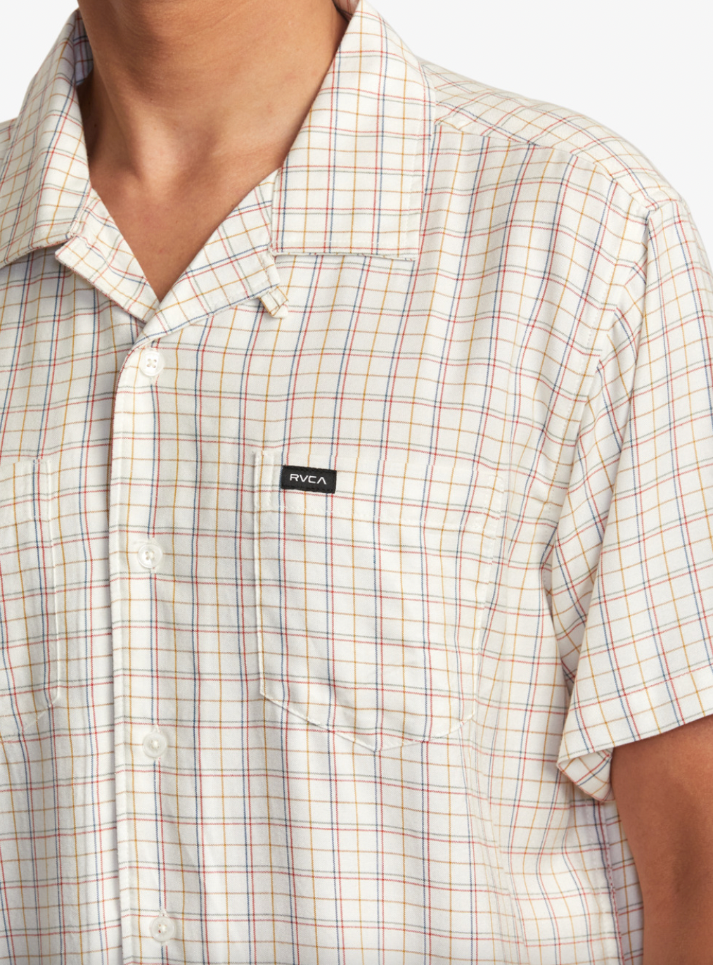 Emery Plaid Short Sleeve Shirt - NATURAL