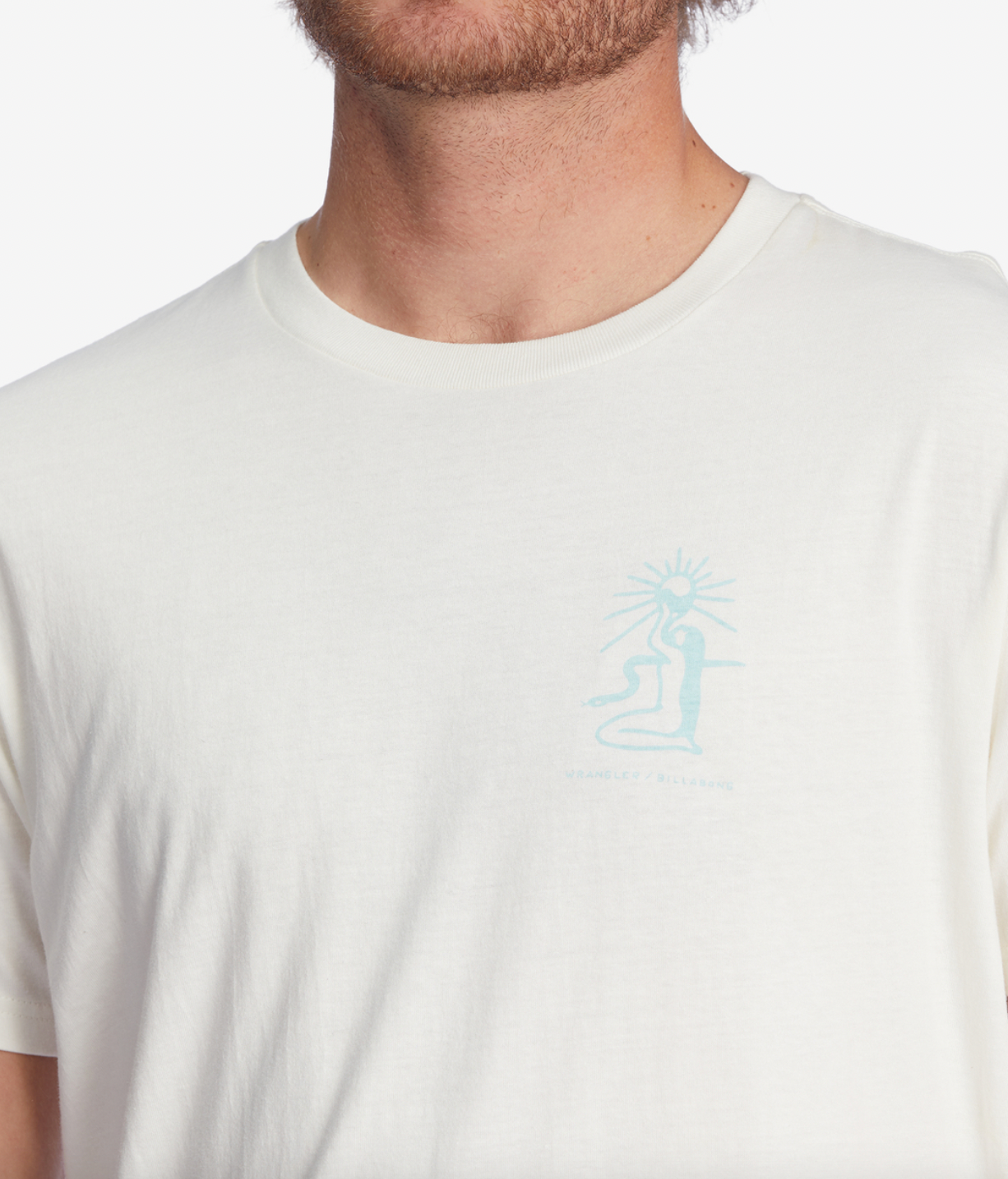 Wrangler Sacred Sands Organic Short Sleeve T-Shirt - OFF WHITE