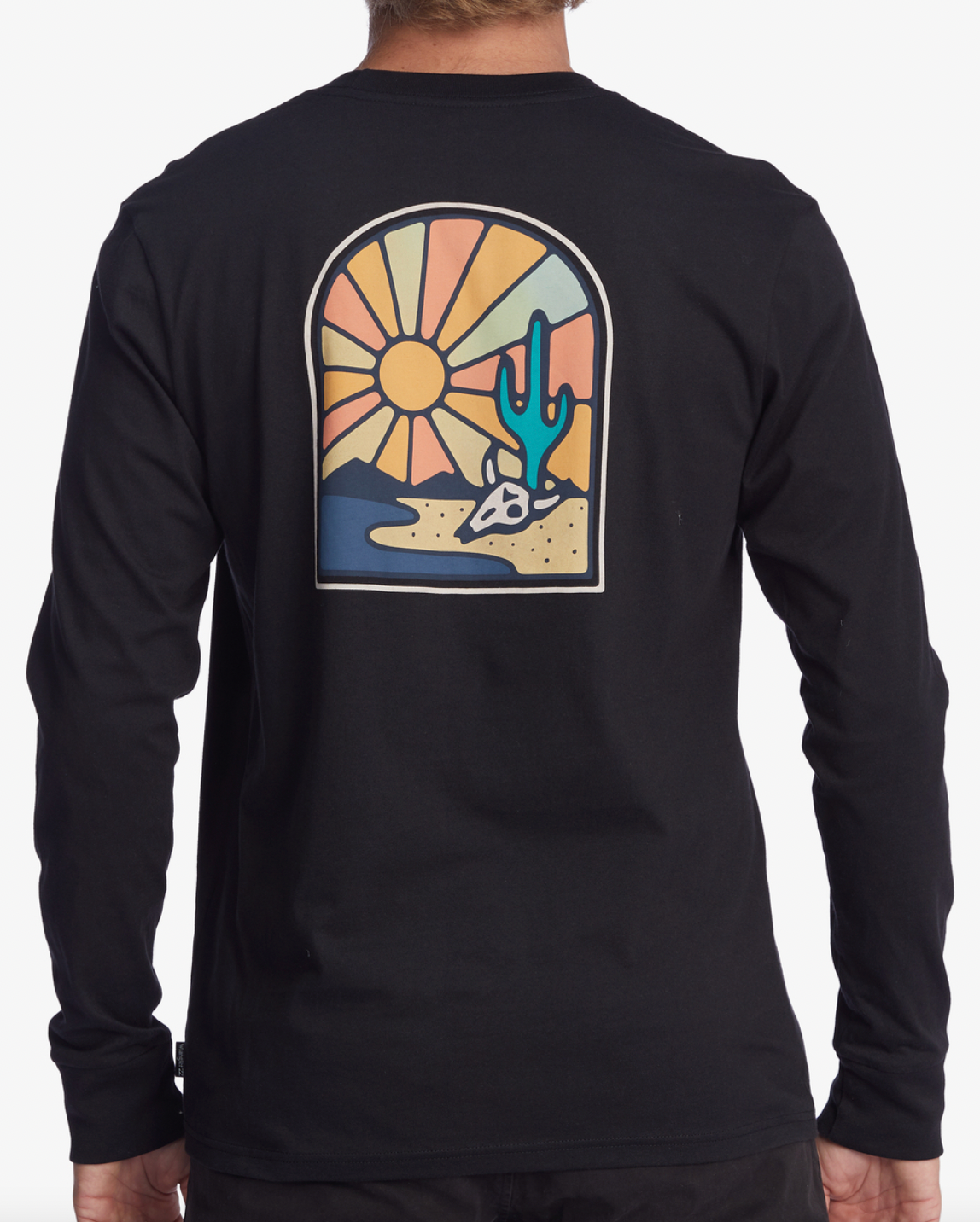 Wrangler Rancher Organic Long Sleeve T-Shirt - BLACK