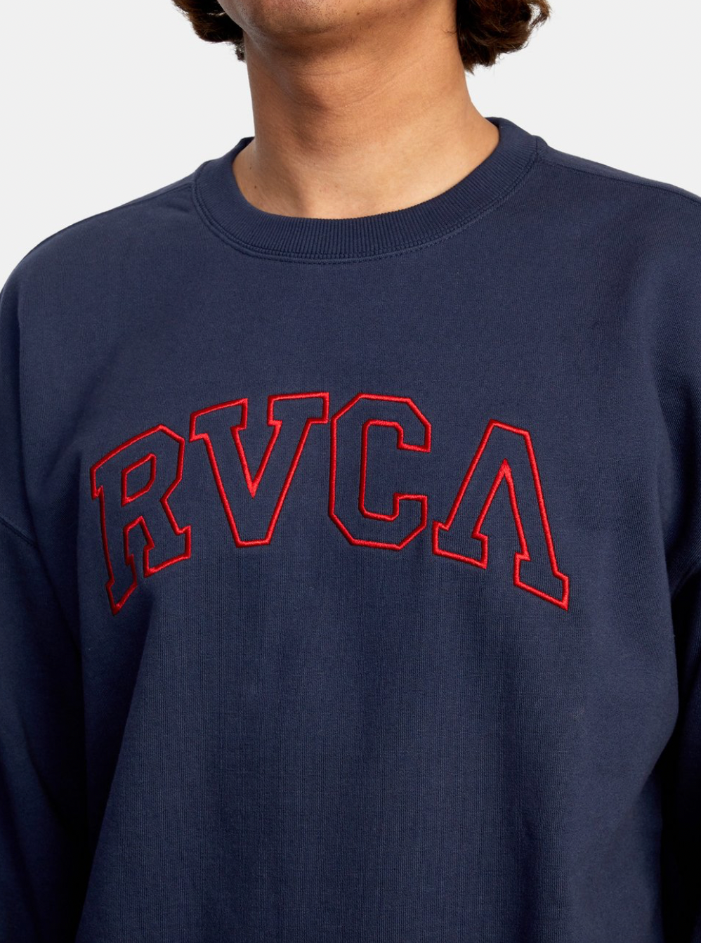 Hasting Emblem Crewneck Sweatshirt - MOODY BLUE