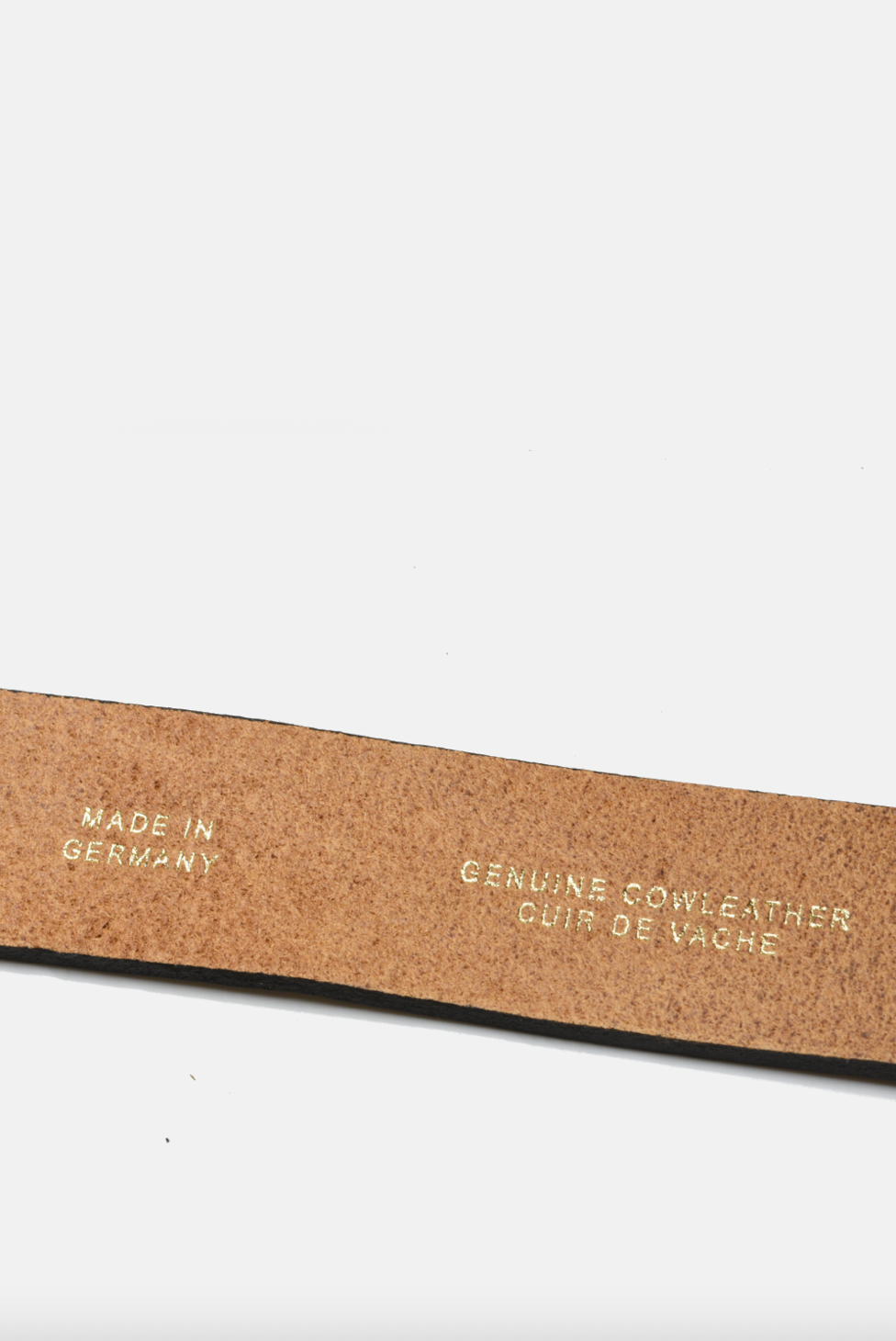Wide Leather Silver Buckle Belt - TAN