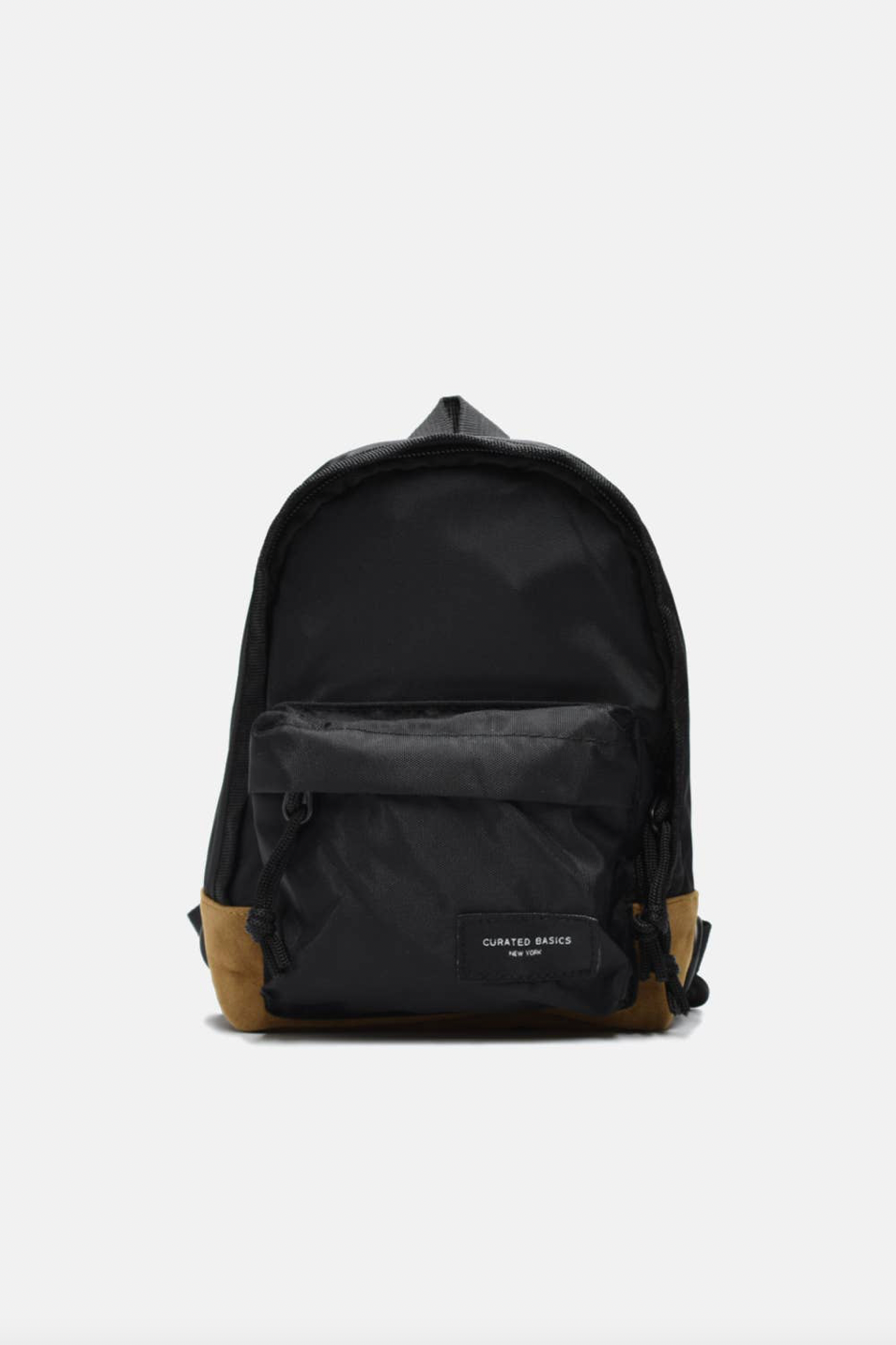 Nylon Shoulder Pack - BLACK/TAUPE