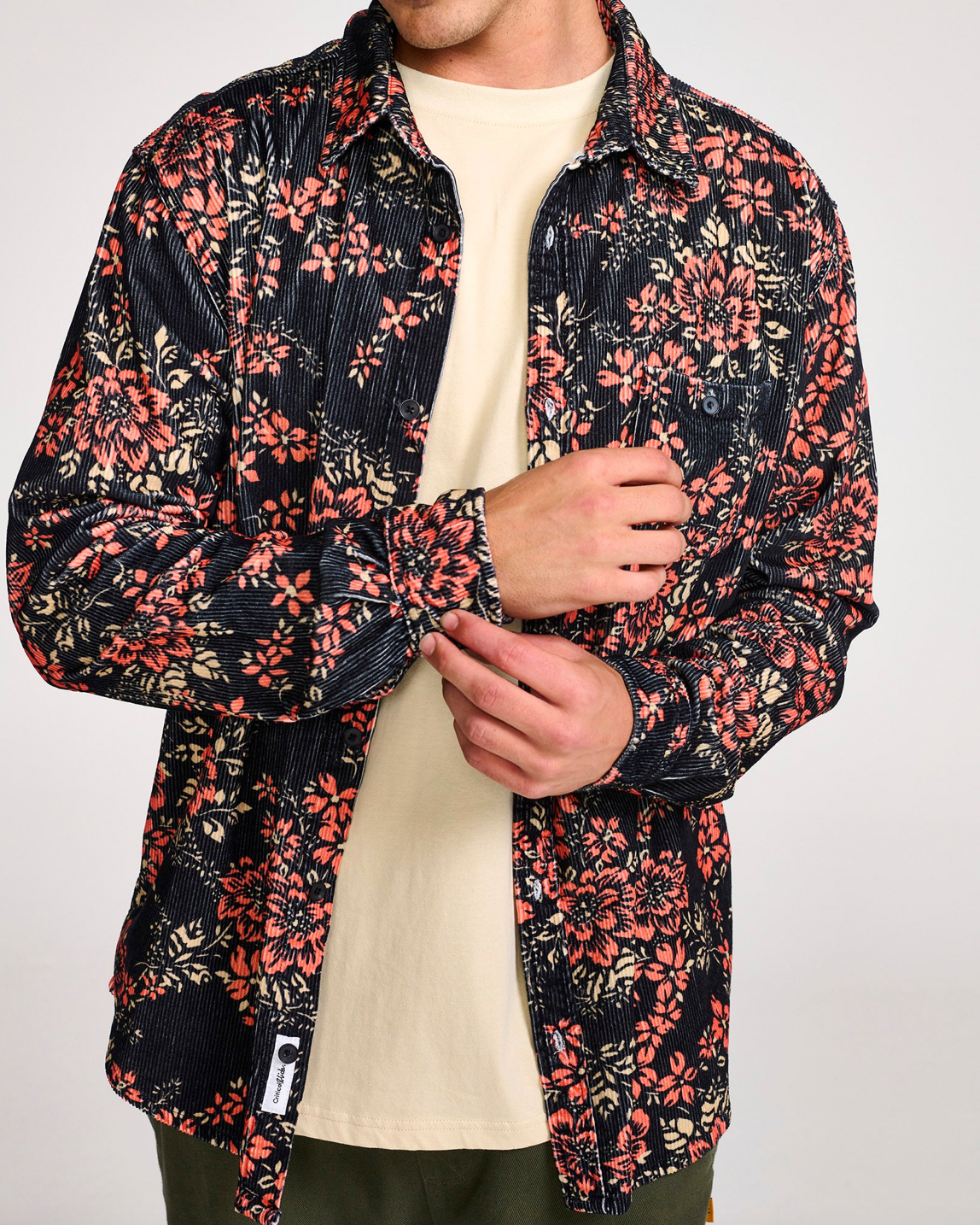 Mercy Corduroy Shirt - VINTAGE BLACK