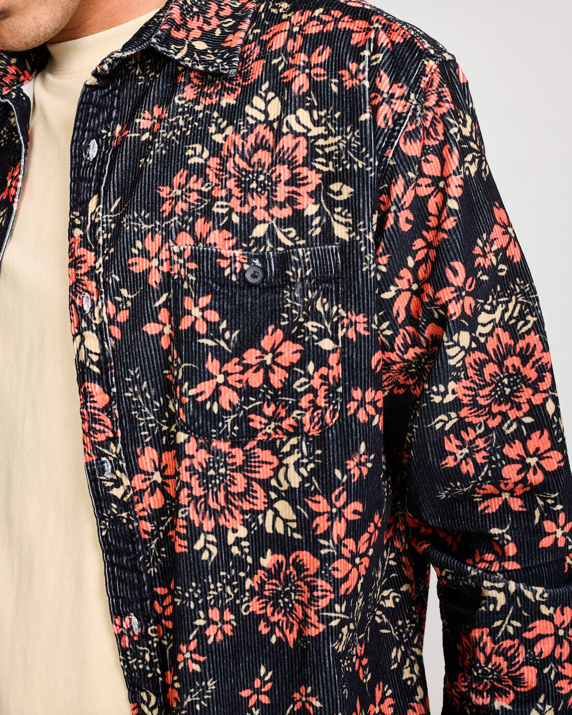 Mercy Corduroy Shirt - VINTAGE BLACK