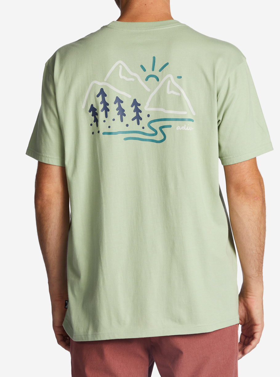 Panorama Organic Tee - LIGHT SAGE