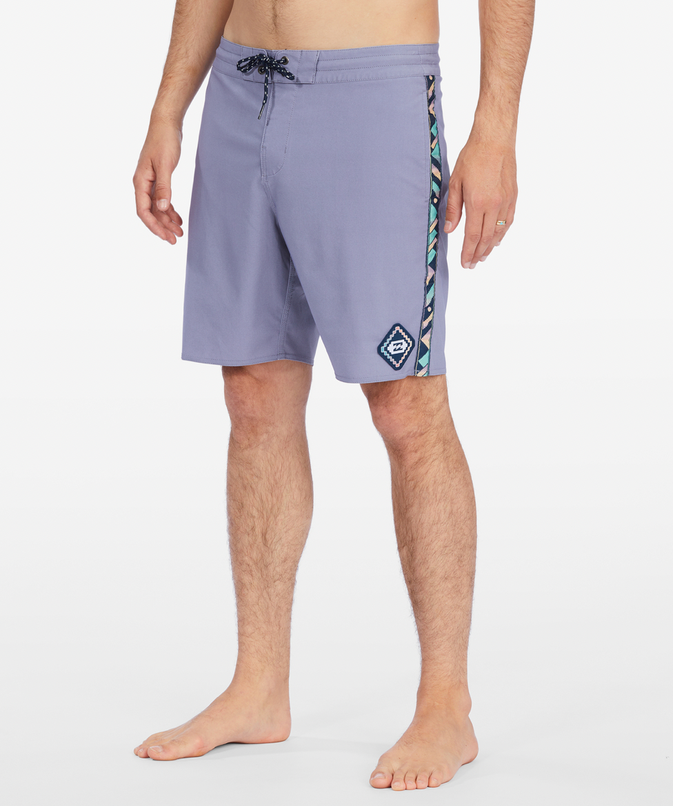 D Bah Lo Tide Boardshorts 18" - LILAC