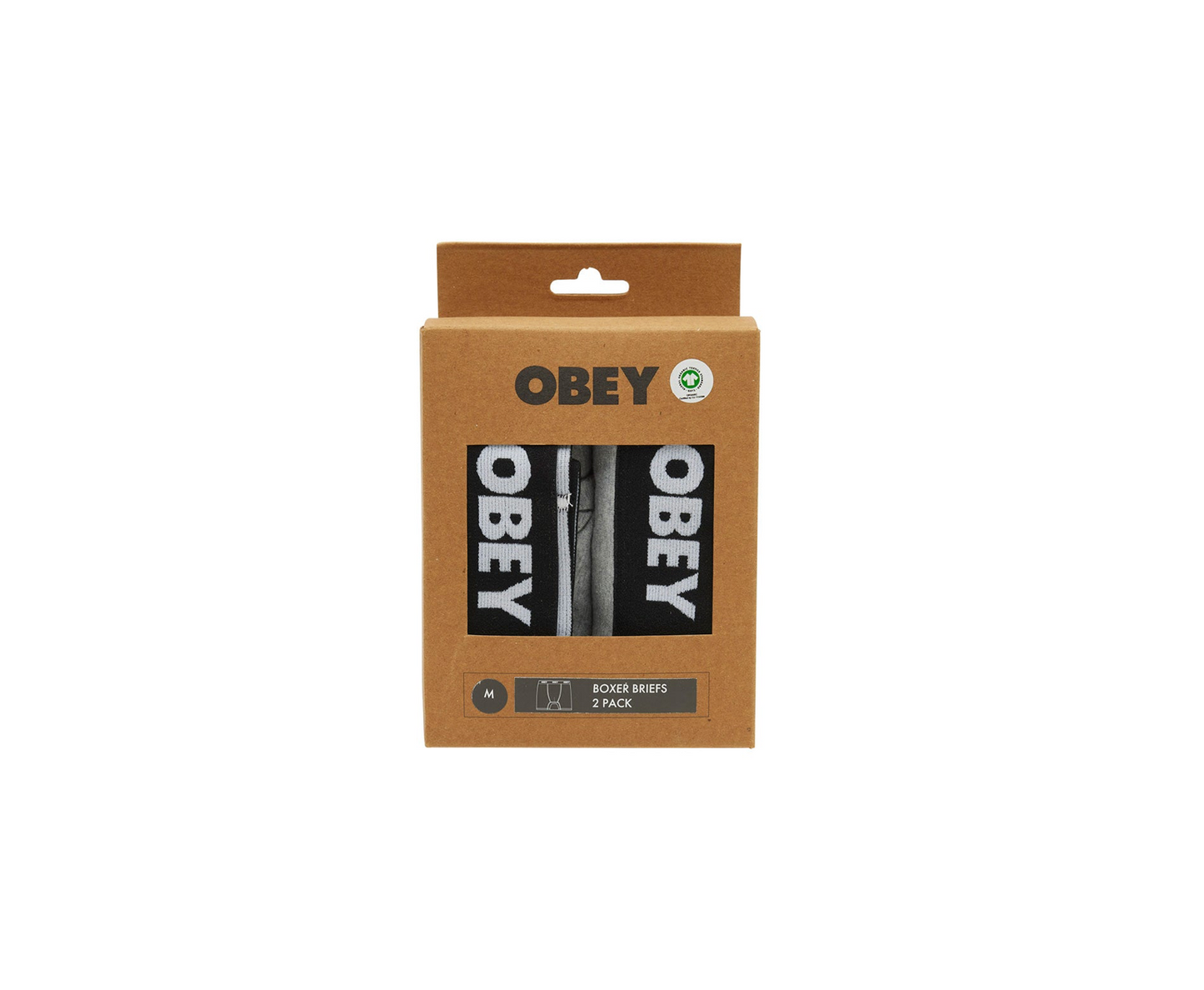 Obey Bold Boxers 2-Pack - ASH GREY