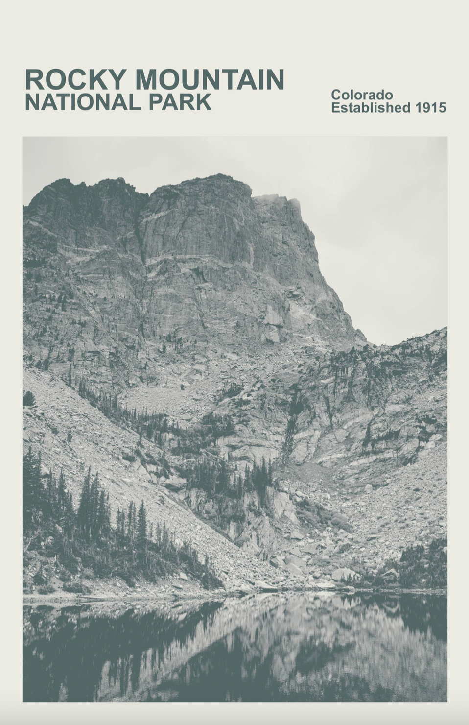 Rocky Mountain National Park Poster - 11x17"