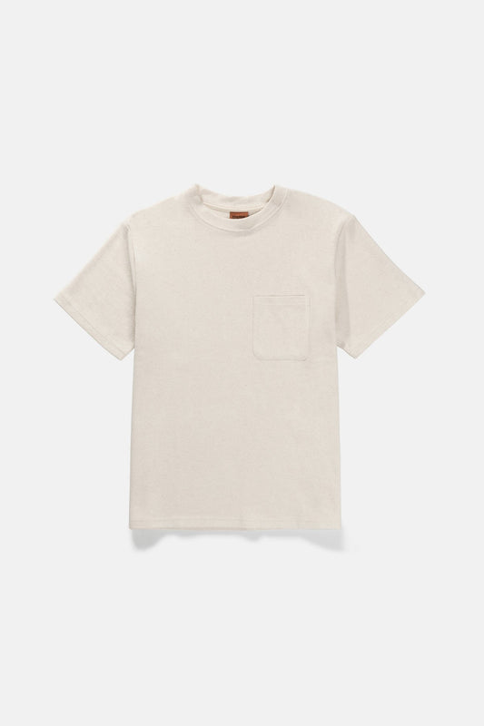 Vintage Terry Pocket Tee - NATURAL