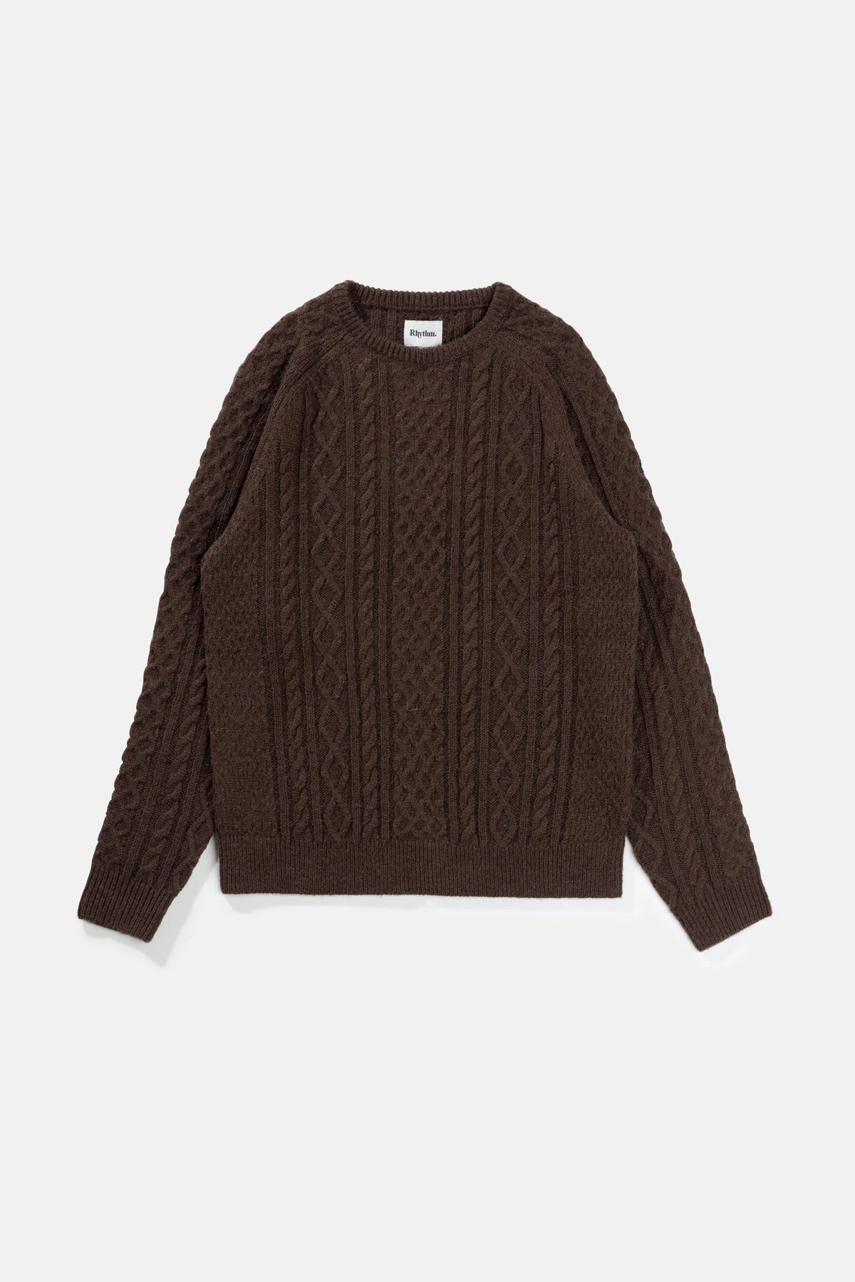 Mohair Fishermans Knit - BROWN