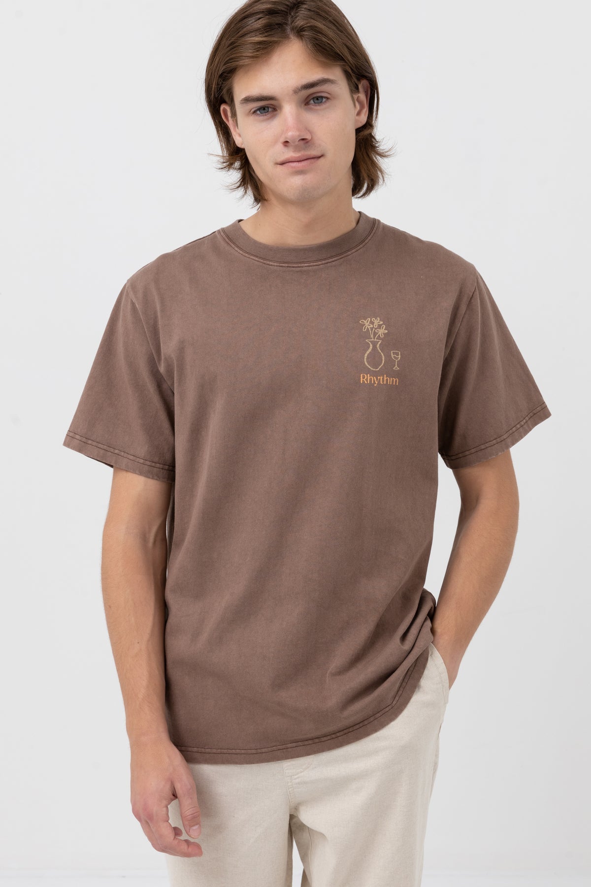 Day Off Vintage Tee - BROWN