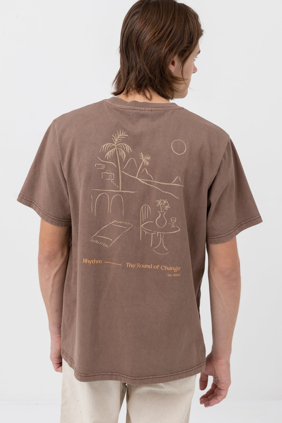 Day Off Vintage Tee - BROWN