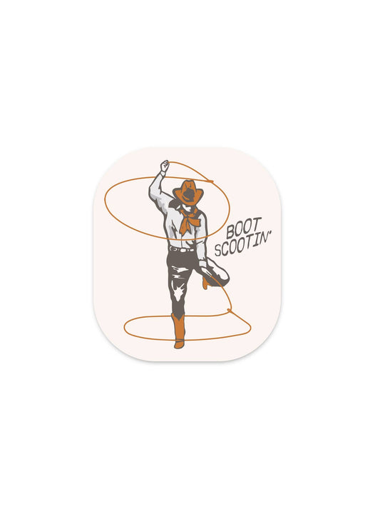 Boot Scootin' Sticker