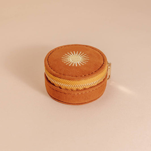 Mini Jewelry Travel Case - BURNT ORANGE