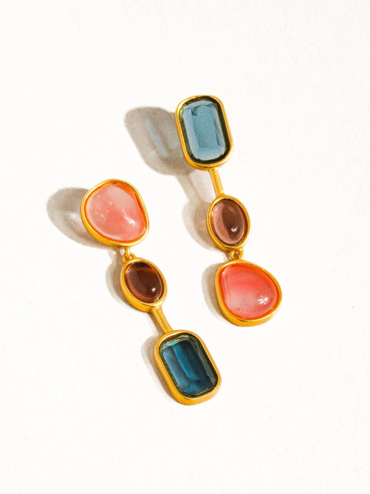 Delia Earrings - MULTI/GOLD