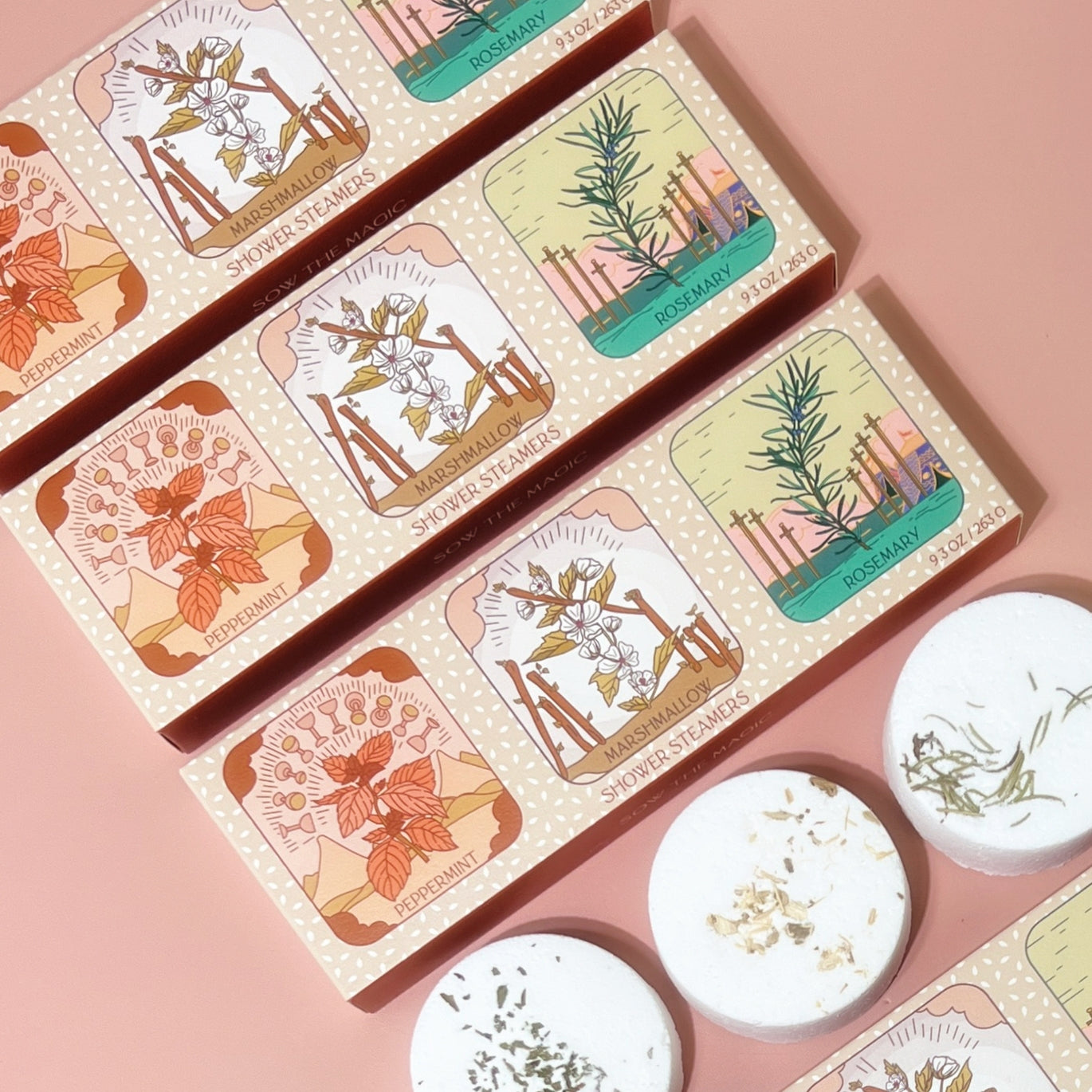 Tarot Shower Steamer Set - HOLIDAY EDITION