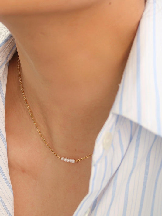 Lauren Pearl Necklace - SINGLE PEARL