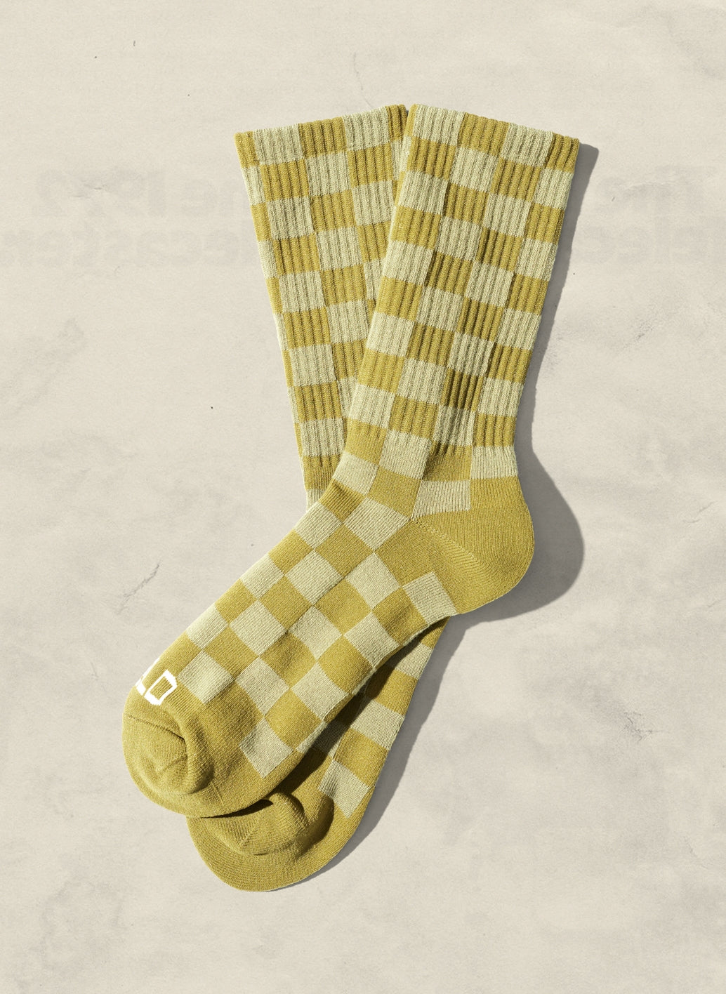 Tonal Checkerboard Socks