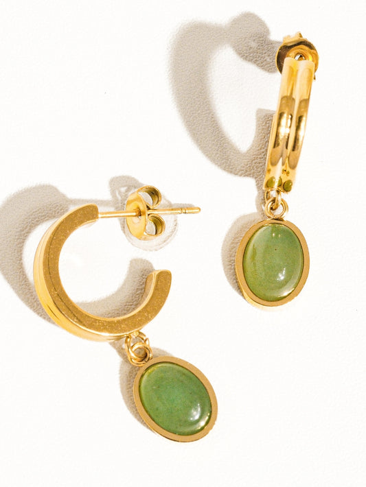 Whitney Dangle Earrings - GREEN