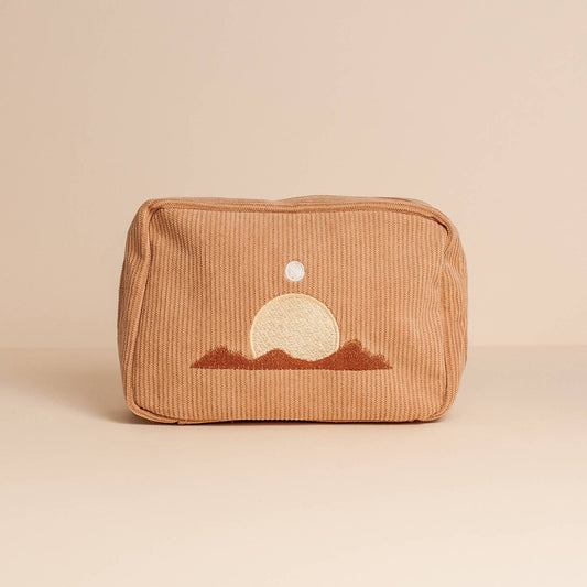 Corduroy Makeup Bag - SAND