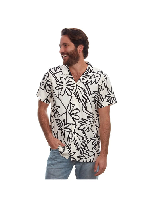 Cali Button Front Shirt - CREAM