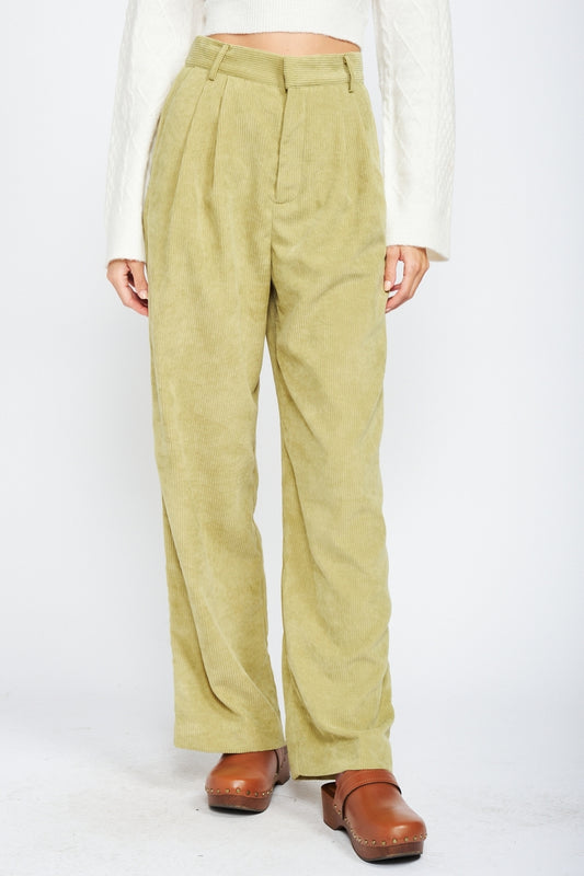 Tribeca Cord Pants - SAGE