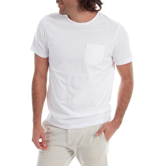Gavin Basic Pocket Tee - WHITE