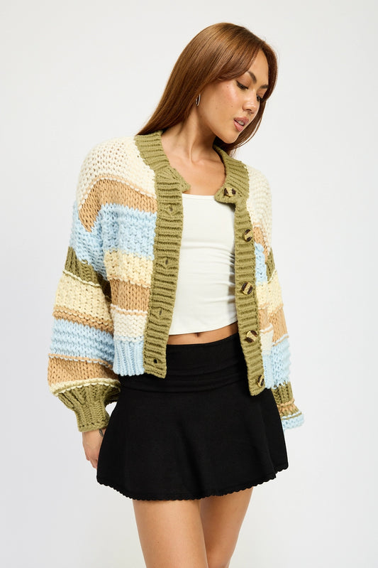 Priya Cardigan - SKY MULTI