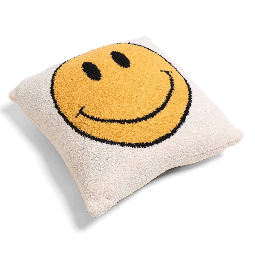 Smiley Pillow - 18x18"