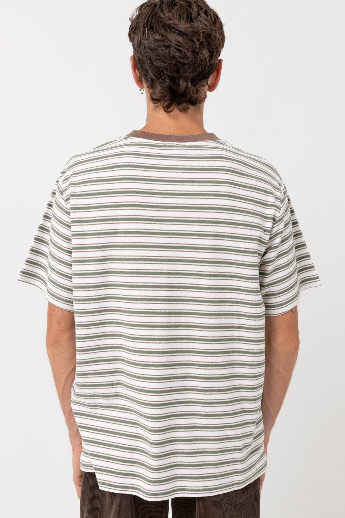 Vintage Stripe Tee - NATURAL