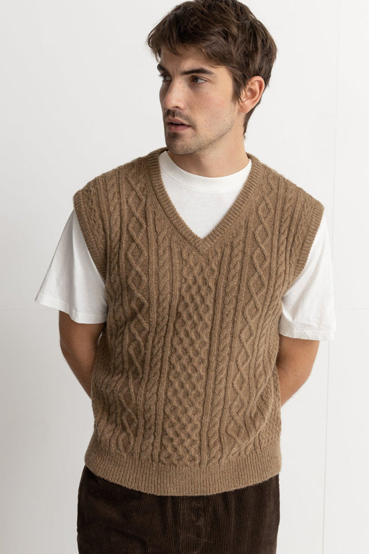 Mohair Knit Vest - SAND