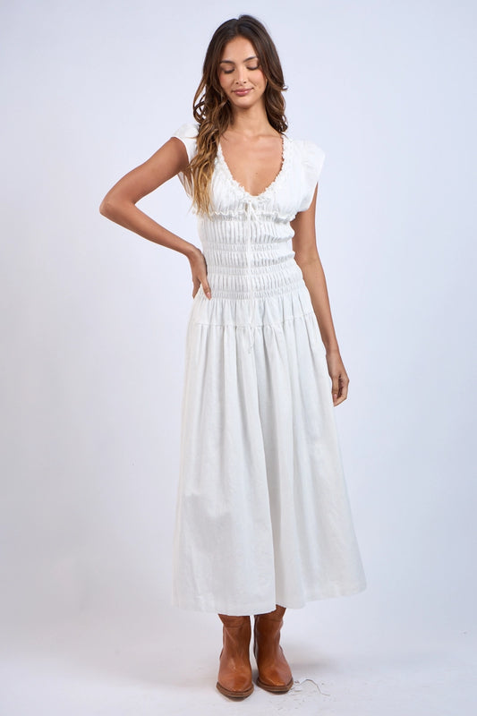 Mathilda Maxi Dress - WHITE