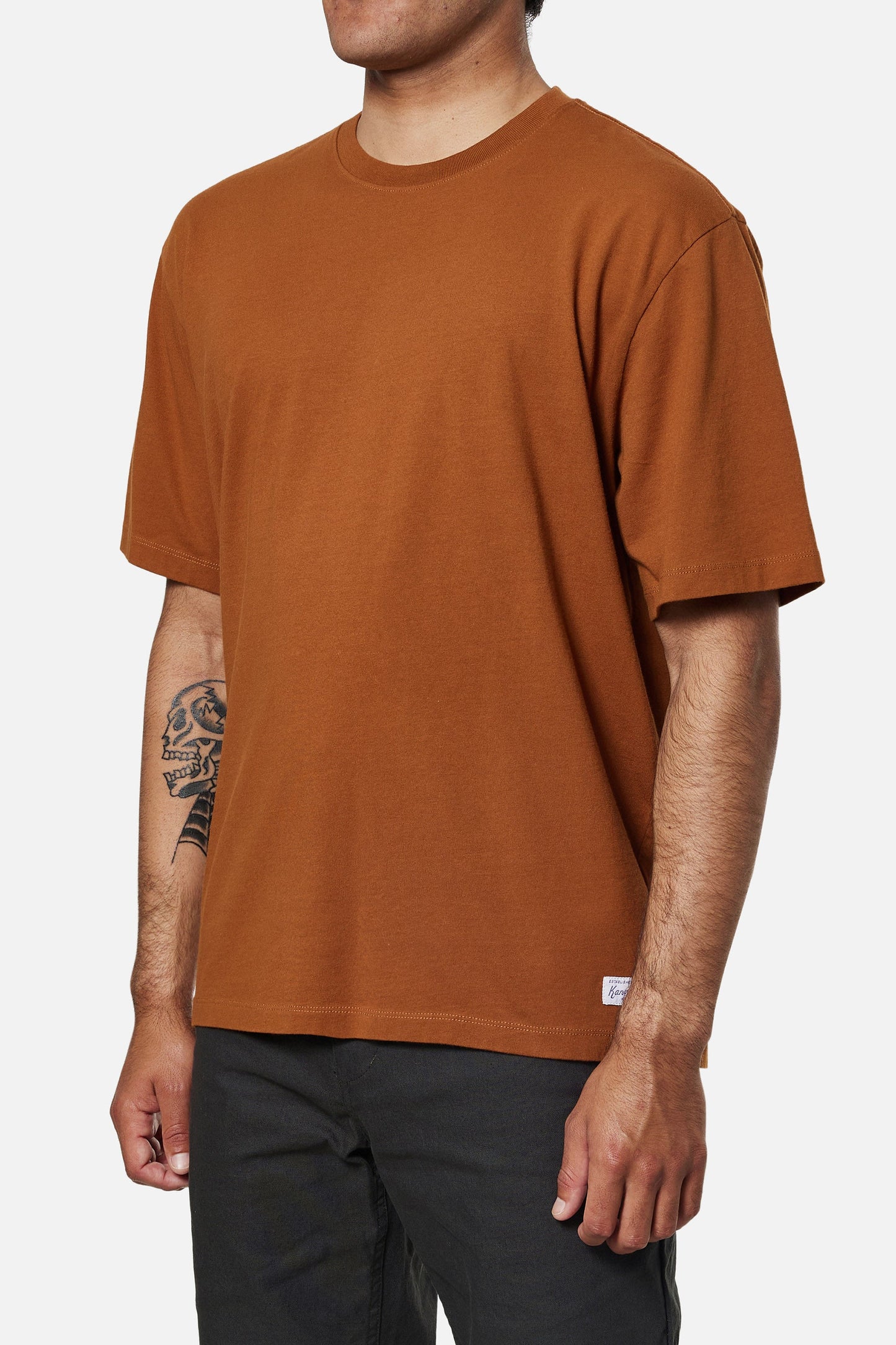 Box Fit Heritage Tee - CARAMEL
