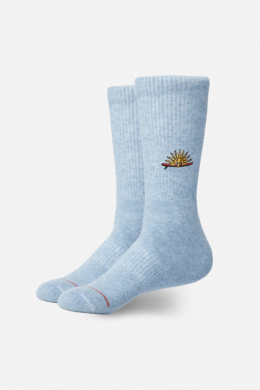 Sunny Socks - HEATHER BLUE