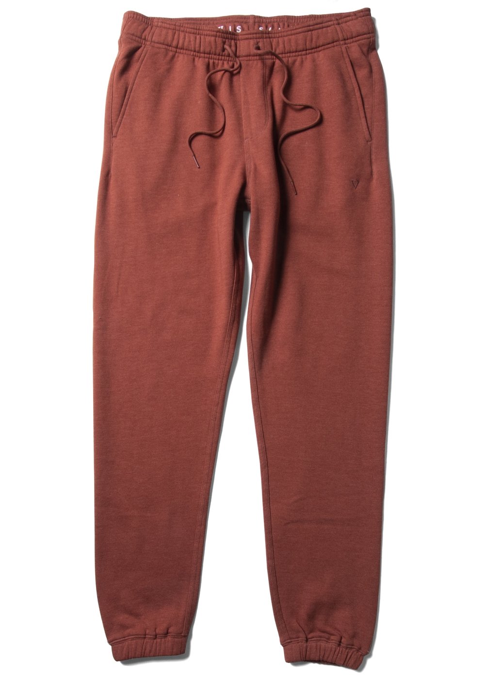 Solid Sets Eco Elastic Sweatpant - BARN RED HEATHER