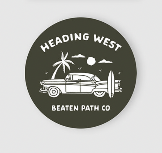 Heading West Sticker - MALIBU