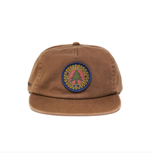 Vintage Tree Patch Hat - BROWN