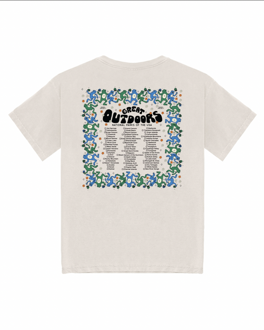 Great Outdoors Checklist Tee - NATURAL