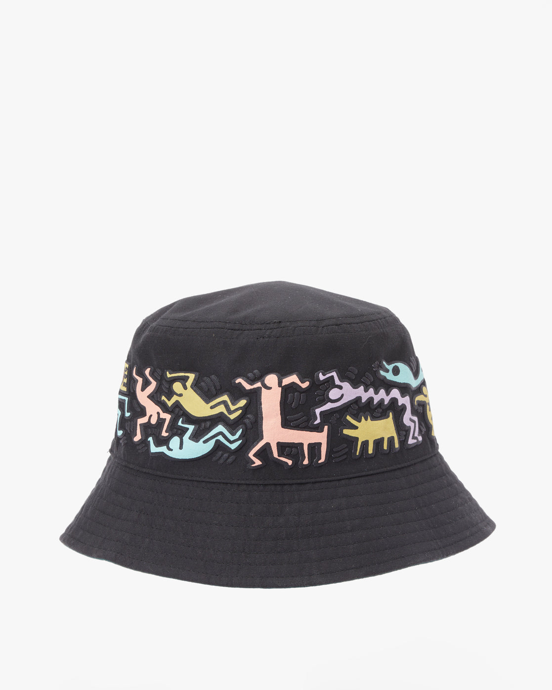 Keith Haring Jam Reversible Bucket Hat - BLACK